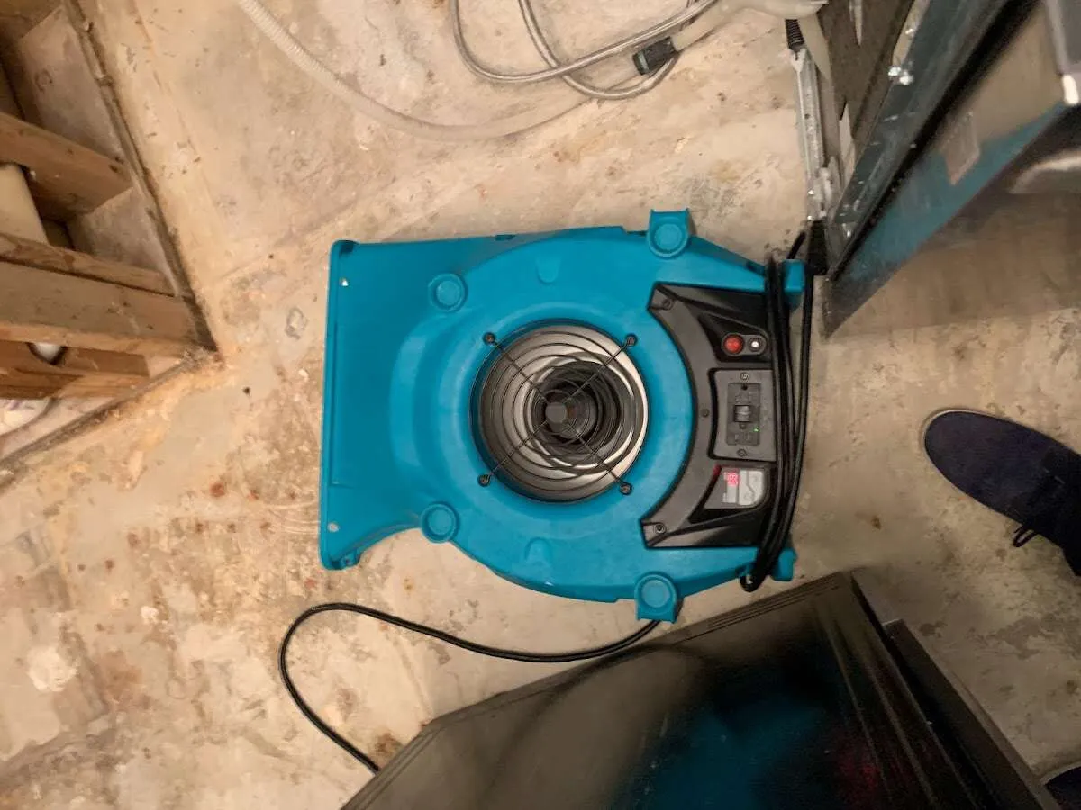 Air mover drying equipment for Fire & Smoke Damage Restoration in Grayslake